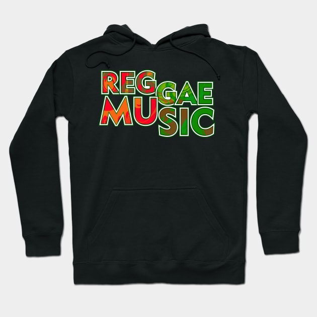 Reggae Music, Jamaica, Good Vibes Hoodie by alzo